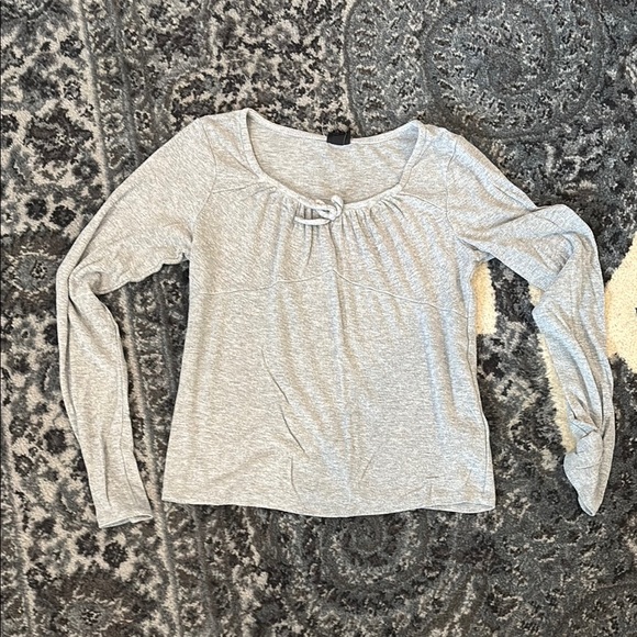 Art Class Light Gray Kids Blouse - Picture 1 of 3